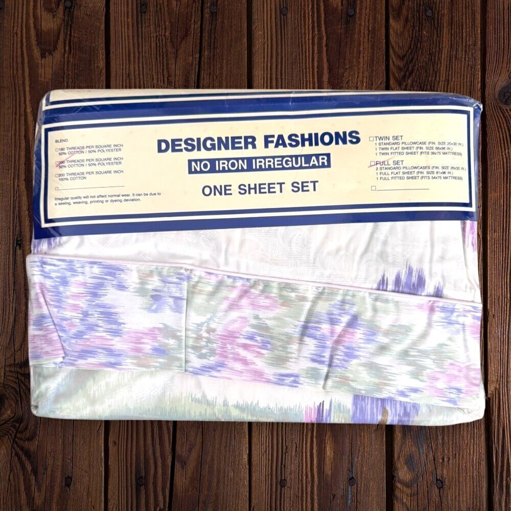 Revman Ind NEW Vintage 90s Designer Fashions FULL Sarabande Pink Purple Green